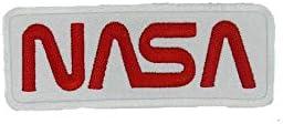 NASA White/Red Worn Astronaut Shuttle Space Program Halloween Costume Jacket Shirt Hat Cap Embroidered Patch Easy Iron On - Mr Patches