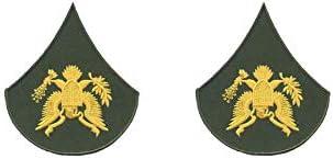 Army Specialist SPC E4 Embroidered Patch Set - Iron-On for Paintball & Apparel | Mr. Patches - Mr Patches