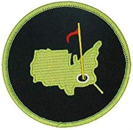 Augusta Golf Masters Embroidered Patch - Green & Black | Iron-On Badge for Apparel | Mr. Patches - Mr Patches