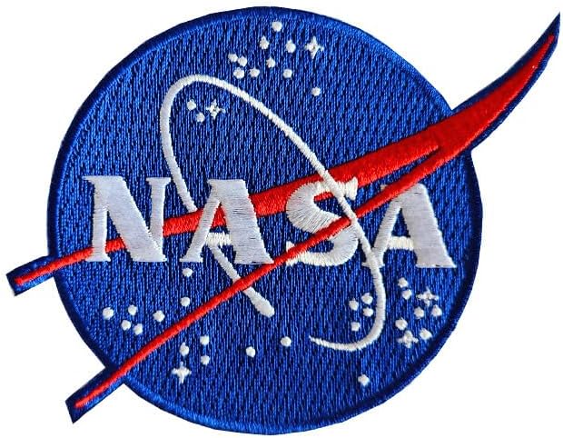 NASA Space Shuttle Patch Set – Space Shuttle, USA Flag, and Blue NASA Logo – Embroidered Iron-On/Sew-On Patches for Jackets, Backpacks, and Hats