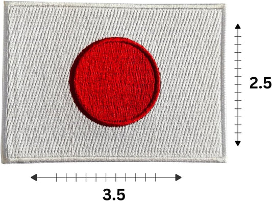 Japan Flag 2-Pack Iron-On Patch Set embroidered patch by Mr Patches