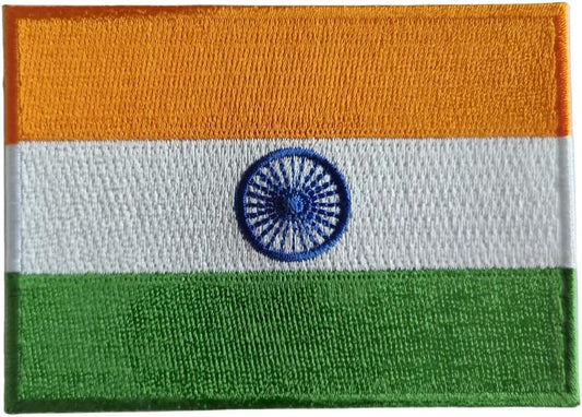 India Flag 2-Pack Iron-On Patch Set embroidered patch by Mr Patches