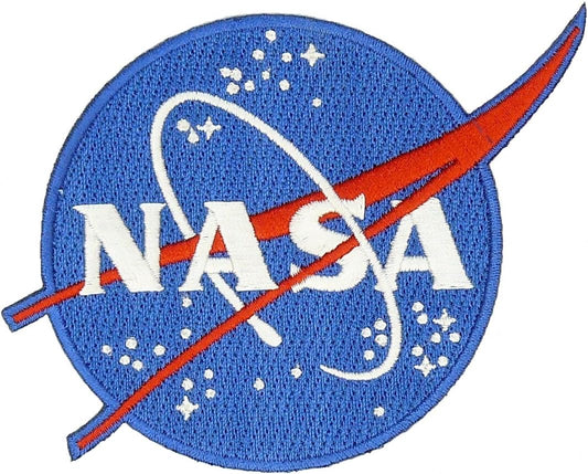 NASA Logo and USA Flag Iron-On Patch Set embroidered patch by Mr Patches