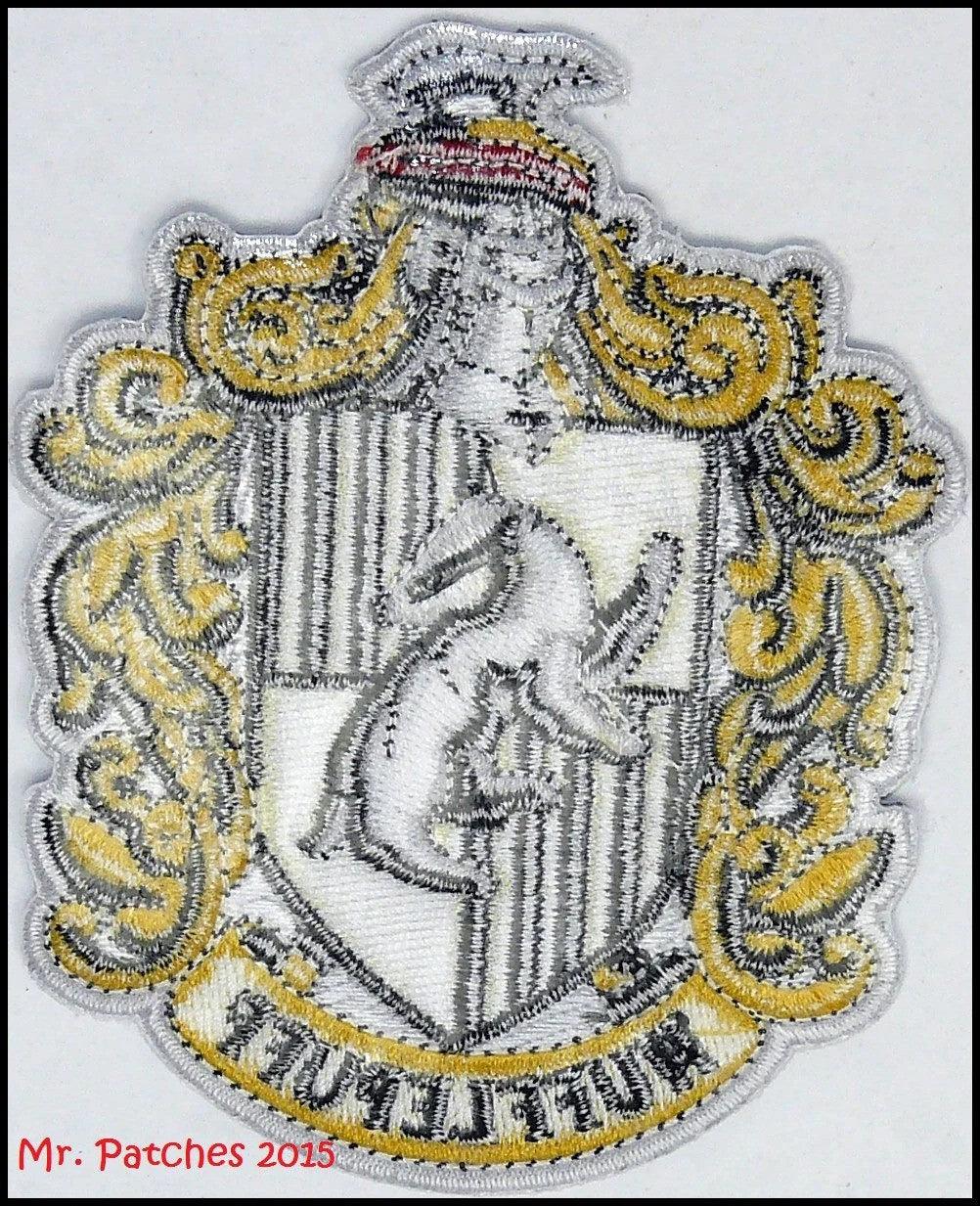 Hufflepuff House Crest Embroidered Patch - Harry Potter Iron-On Badge | Mr. Patches - Mr Patches