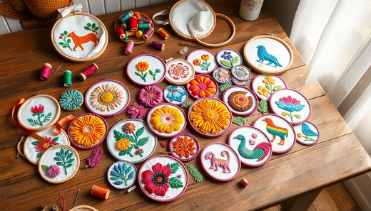Assorted embroidered patches for DIY clothing customization
