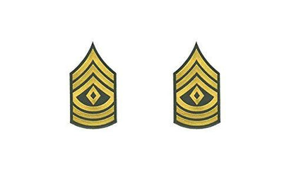 Army First Sergeant 1SG E8 Embroidered Patch Set - Iron-On for Paintball & Apparel | Mr. Patches - Mr Patches