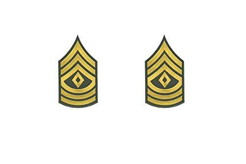 Army First Sergeant 1SG E8 Embroidered Patch Set - Iron-On for Paintball & Apparel | Mr. Patches - Mr Patches