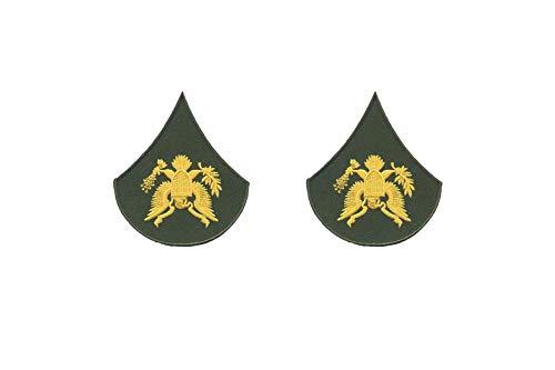 Army Specialist SPC E4 Embroidered Patch Set - Iron-On for Paintball & Apparel | Mr. Patches - Mr Patches