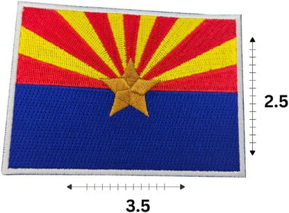 Arizona State Flag Iron-On Patch embroidered patch by Mr Patches