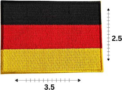 Germany Flag 2-Pack Iron-On Patch Set embroidered patch by Mr Patches