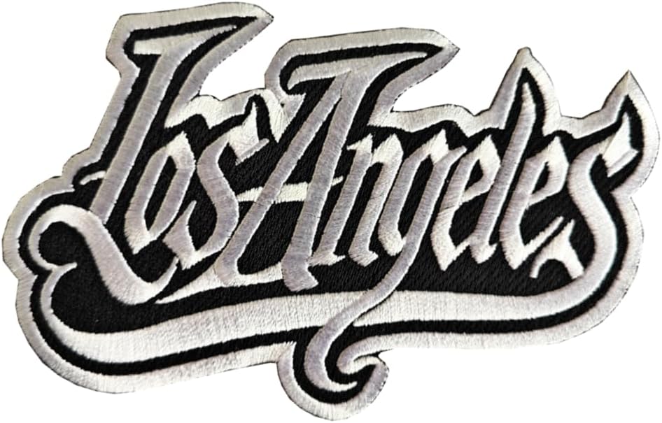 Los Angeles Embroidered Patch – 5” x 4.13” Iron-On/Sew-On Patch for Jackets, Hats, Backpacks, and Streetwear by Mr. Patches