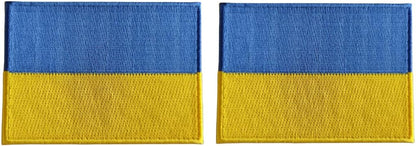 Ukraine Flag 2-Pack Iron-On Patch Set embroidered patch by Mr Patches