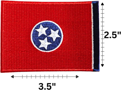 Tennessee State Flag Iron-On Patch embroidered patch by Mr Patches