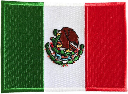 Mexico Flag 2-Pack Iron-On Patch Set embroidered patch by Mr Patches
