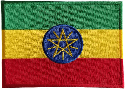 Ethiopia Flag 2-Pack Iron-On Patch Set embroidered patch by Mr Patches