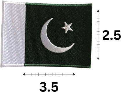 Pakistan Flag 2-Pack Iron-On Patch Set embroidered patch by Mr Patches