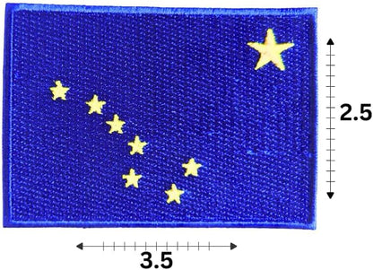 Alaska State Flag Iron-On Patch embroidered patch by Mr Patches