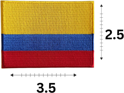 Colombia Flag 2-Pack Iron-On Patch Set embroidered patch by Mr Patches