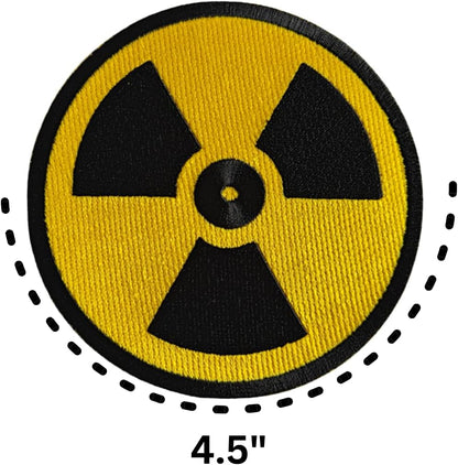 Radioactive Symbol Iron-On Patch embroidered patch by Mr Patches