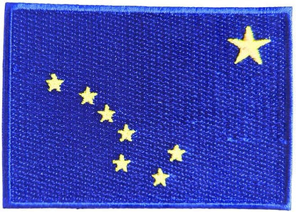 Alaska State Flag Iron-On Patch embroidered patch by Mr Patches