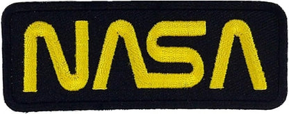 NASA Logo and USA Flag Iron-On Patch Set embroidered patch by Mr Patches