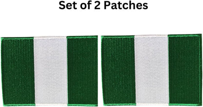 Nigeria Flag 2-Pack Iron-On Patch Set embroidered patch by Mr Patches