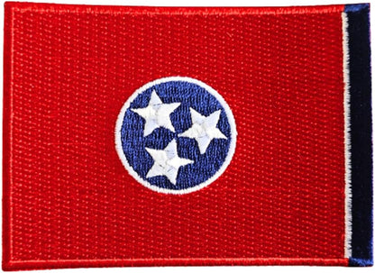 Tennessee State Flag Iron-On Patch embroidered patch by Mr Patches