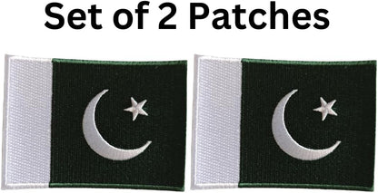Pakistan Flag 2-Pack Iron-On Patch Set embroidered patch by Mr Patches