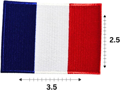 France Flag 2-Pack Iron-On Patch Set embroidered patch by Mr Patches