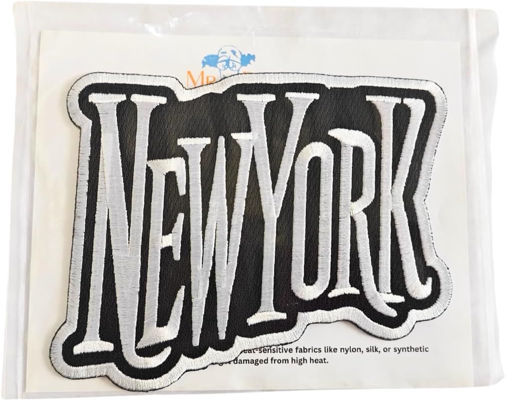 New York City Embroidered Patch – 5” x 3.98” Iron-On/Sew-On Patch for Jackets, Hats, Backpacks, and Streetwear by Mr. Patches