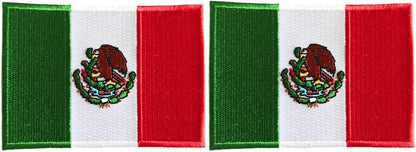 Mexico Flag 2-Pack Iron-On Patch Set embroidered patch by Mr Patches