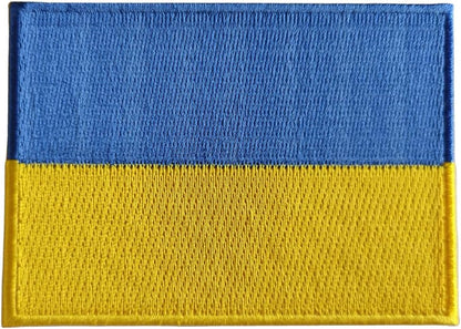 Ukraine Flag 2-Pack Iron-On Patch Set embroidered patch by Mr Patches