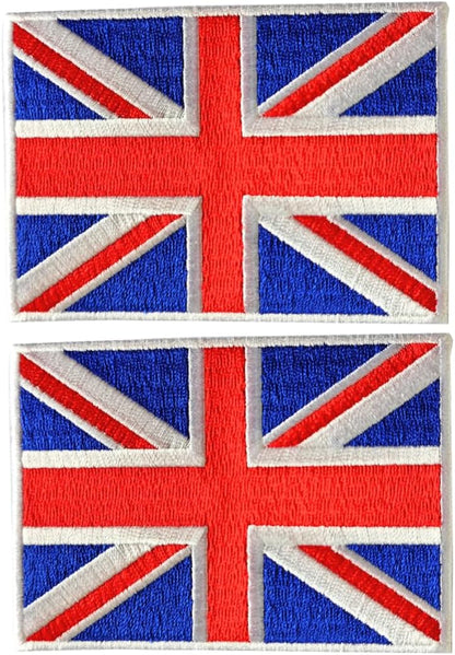 United Kingdom Flag 2-Pack Iron-On Patch Set embroidered patch by Mr Patches