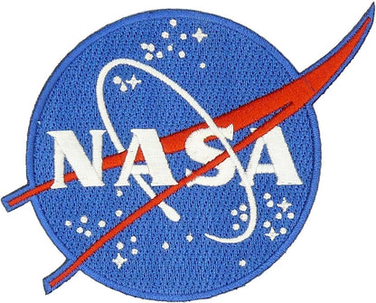 NASA Logo and USA Flag Iron-On Patch Set embroidered patch by Mr Patches
