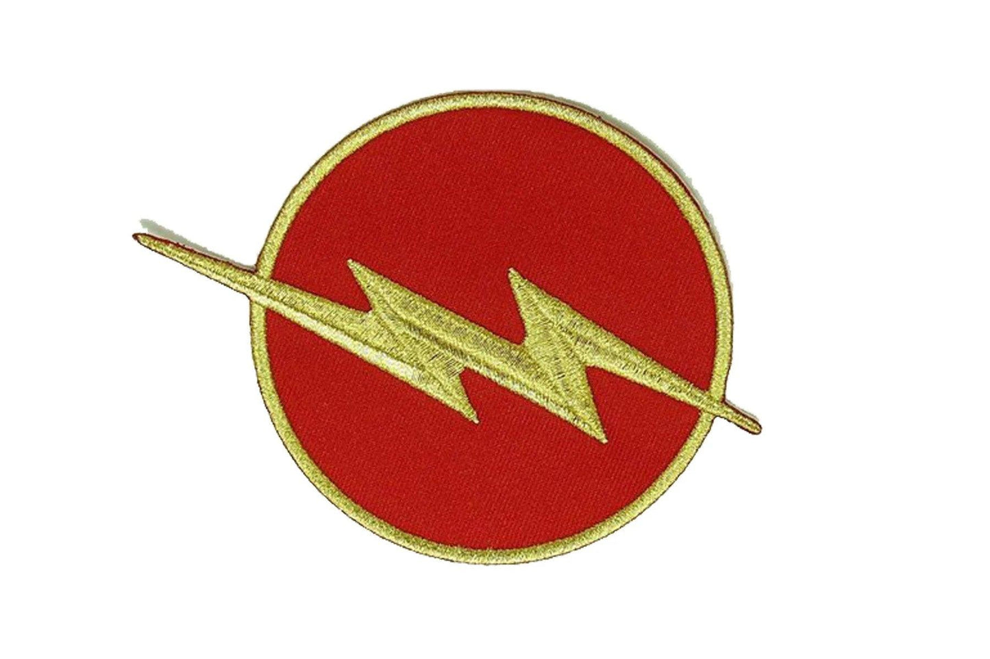 The Flash Lightning Bolt Embroidered Patch - DC Comics Iron-On Badge | Mr. Patches - Mr Patches