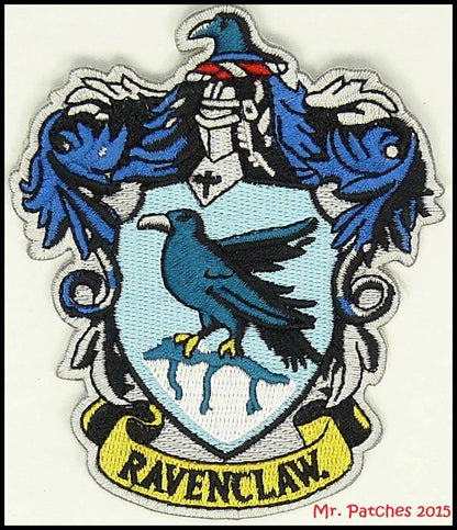 Ravenclaw House Crest Embroidered Patch - Harry Potter Iron-On Badge | Mr. Patches - Mr Patches